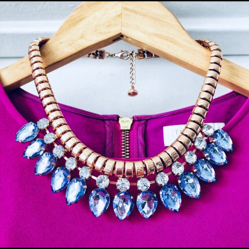 NWOT Ted Baker Rose Gold Swarovski Necklace